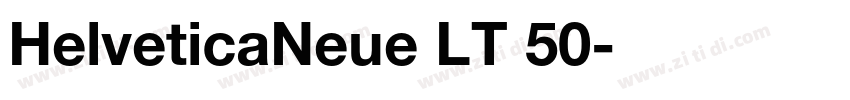 HelveticaNeue LT 50字体转换